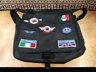 Vintage VESPA CLUB Embroidered Badge Patches On Travel Satchel Scooter Wasp