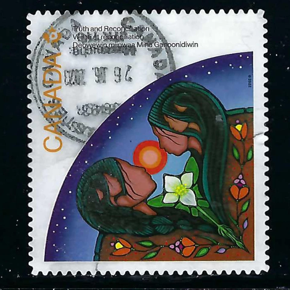 CANADA USED STAMP - SCOTT 3350 -  FROM BOOKLET - TRUTH AND RECONCILIATION - 2022 — 第 1/1 张图片