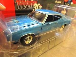 BUICK Grand Sport Stage 1 - 1971 Coupe V8 blu blu blu muscle car AMT Ertl 1:18 - Foto 1 di 6