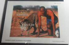 Racing For Survival Namibian Stamp Awareness Programme $5 Mini Sheet