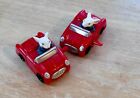 LOT OF 2 Wendys Kids Meal Toy 2002 Stuart Little Red Convertible Wind-Up Cars