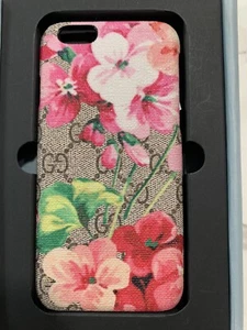 Authentic Gucci iPhone 6 GG Supreme Blooms Phone Cover Pink Floral - Picture 1 of 10