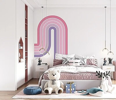 Colorful Fountain Rainbow Wall Decals, Stickers, Mural, Wall Art Decoration 658 - Image 1 of 4