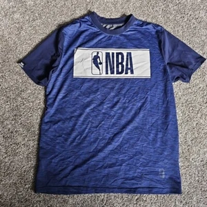 NBA Heathered Blue Faded Tag XL Big Logo Short Sleeve Athletic Shirt - Picture 1 of 7