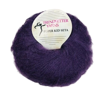 Trendsetter Yarns Super Kid Seta Collection Shade 9 Dyelot 317 - Purple 25 gr - Image 1 of 3