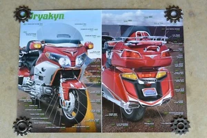 Cartel de doble cara Goldwing Honda cartel paseo en rojo anuncio 0049 Z5 - Imagen 1 de 6