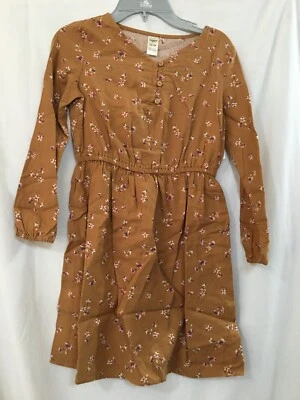 NWT Oshkosh Floral Flower Dress Long Sleeve  Yellow Girls Many Sizes - Image 1 of 4