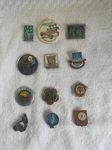 12 insignias civiles/militares soviéticas vintage del PCCh ruso - Imagen 1 de 4