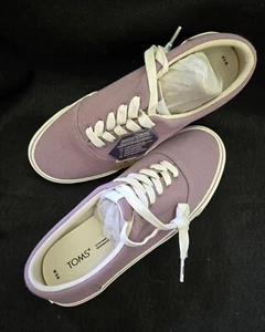 TOMS Alpargata Fenix Lace-Up Elderberry Washed Canvas Shoes~Size 9.5~ NEW IN BOX - Picture 1 of 10