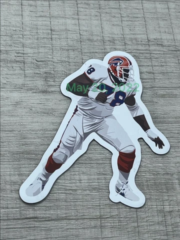 Bruce Smith #78 MAGNET -Buffalo Bills Die Cut Vinyl NFL Vector art Cover