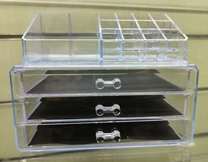 SCATOLA CONTENITORE ESPOSITORE PORTA OGGETTI COSMETICA ORGANIZER PORTA TRUCCHI - Foto 1 di 6