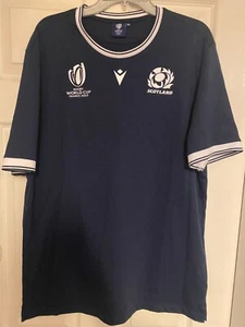Official Product Scotland Mens Rugby World Cup France 2023 Cotton T Shirt XXL - Picture 1 of 3