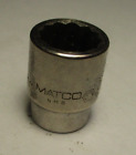 Matco A12M2 1/4" Drive 12 Point Metric 12mm Shallow chrome Socket