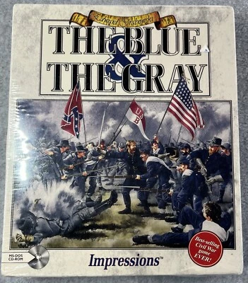The Blue & the Gray Civil War Simulator PC Big Box Game 1993 MS-DOS New Sealed - Image 1 of 4