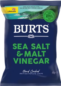 Burts Patatas fritas - Sal marina y vinagre de malta 40 g - Paquete de 20 - Imagen 1 de 1