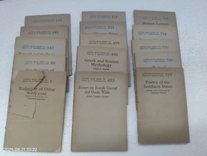 15 Antique LITTLE BLUE BOOKS, Book#1 Rubiayat Of Omar Khayyam *Damaged Cover - Foto 1 di 2