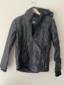 INDI KIDS Niños Negro Recubierto Moda Sudadera con Capucha Chaqueta Talla 12 - Imagen 1 de 1