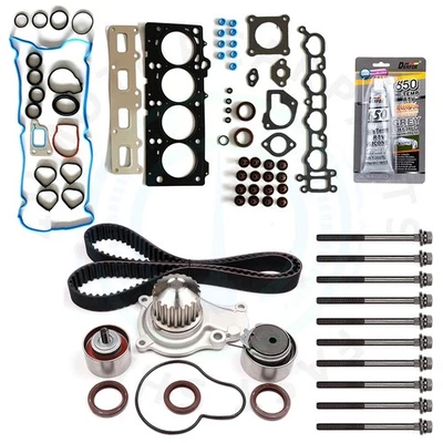 Juego de pernos de junta de culata Kit de correa de distribución para Dodge Stratus 2003-2004 2,4 L Foto 1 de 4