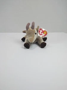 Peluche Ty Beanie Baby - GOATEE la chèvre (8 pouces) NEUVE MWMTs - Photo 1/1
