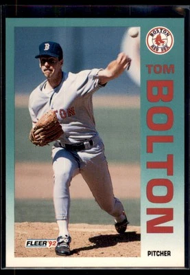 1992 Fleer Tom Bolton #33 Boston Red Sox - Image 1 of 2