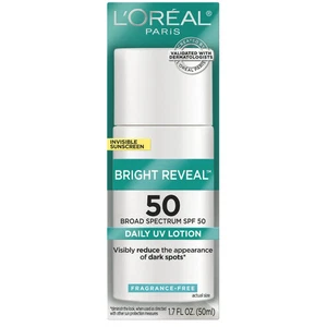 L'Oreal Paris Bright Reveal Broad Spectrum SPF 50 Sunscreen Lotion, 1.7 fl oz - Picture 1 of 2