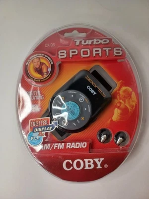 Coby Portable AM FM Digital Tuning Radio Arm Band Splash Resistant CX-96 Sealed - Image 1 of 4