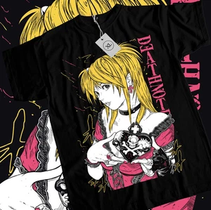 Death Note Misa Amane T-Shirt Manga Anime schwarz T-Shirt Größe S bis 5XL - Bild 1 von 6