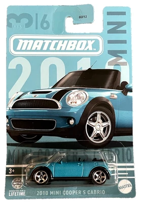 Matchbox 2010 Mini Cooper S Cabrio 3/6 1:58 Modellauto Kinder Spielzeug Serie - Bild 1 von 4