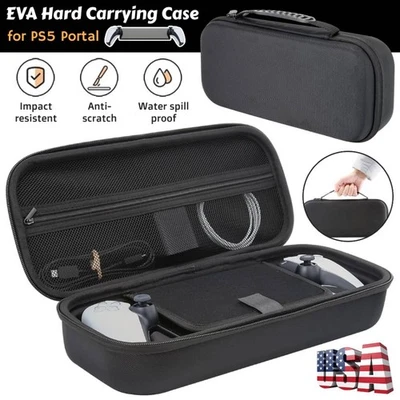 Carrying Case for Play station Portal Shockproof Hard Shell Portable Travel Bag - Image 1 of 4