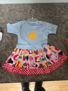 New 12-18 Month One Piece Dress Custom Made Super Cute - Picture 1 of 5