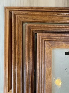 Vintage Oak Wood PICTURE FRAMES 8x10 5x7 4x6 Gallery Wall Art Decor Lot Of 4 - Picture 1 of 21