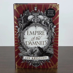 Jay Kristoff EMPIRE OF THE DAMNED Exclusive SIGNED Hardcover Edition - Picture 1 of 6