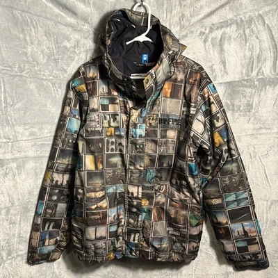 Hoguera Abrigo Snowboard Hombre Talla M Acampanado Divertido Estampado Escénico Foto 1 de 4