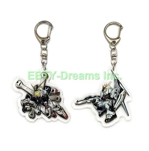 Set of 2 Gundam Acrylic Keychain v1 - Picture 1 of 2