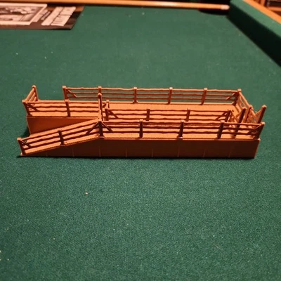 Станция погрузки крупного рогатого скота в масштабе TYCO HO для макета железной дороги TL - Изображение 1 из 4