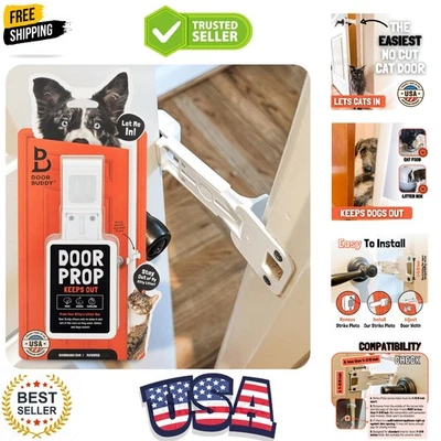 Accesorio de puerta para gatos sin esfuerzo - Solución fuerte y portátil para gatos y perros Foto 1 de 4