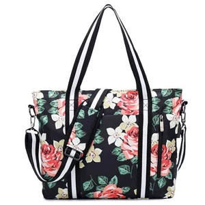 Laptop Tote Bag for Women 17.3" RFID Floral Shoulder Messenger Bags Work Hand... - Bild 1 von 9