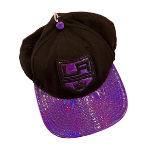 GUC VTG LA KINGS NHL Trucker hat cap iridescent purple shiny NEW ERA 9FIFTY - Picture 1 of 4