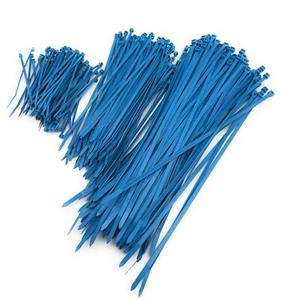 Metal Detectable Cable Ties Light Blue Nylon 66 – 100mm/200mm/300mm Pack of 100 - Picture 1 of 29