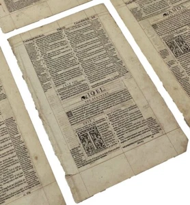 1597 Geneva Bible Page - An Old or New Testament Leaf - Select Your Passage - Picture 1 of 13