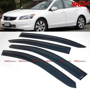 Para Honda Accord 2008-2012 sedán de 4 puertas taza de protección ondulada viseras de ventana - Imagen 1 de 4