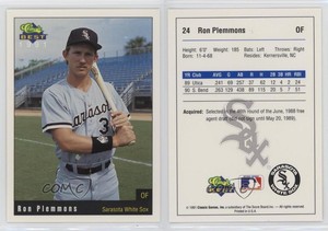 1991 Classic Best Sarasota White Sox Ronald Plemmons #24