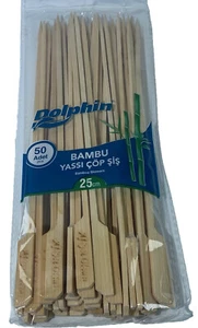300 St. XL Bambus Spieße 25 cm Schaschlik Grill BBQ Schaschlick Fleisch Gemüse - Bild 1 von 1