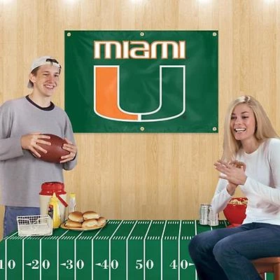 Paquete de kit de fiesta de fútbol americano Miami Hurricanes NCAA Foto 1 de 2