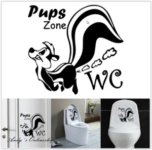 Wc Klo Deckel Aufkleber Pups Zone Tür Fun Sticker Badezimmer Zimmer Pupszone - Bild 1 von 8