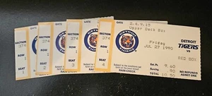 Detroit Tigers Ticket Stub vs Boston Red Sox July 27, 1990 Morris Complete Game - Picture 1 of 2