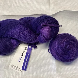 Malabrigo Lace Yarn 100%Baby MerinoWool PurpleMystery 30, 1 Skein & 1 Ball/Skein - Picture 1 of 4