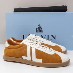 Lanvin Beige/White Suede Low Top Sneakers, Size 42 EU (9 US) - Picture 1 of 8