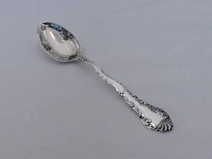 Antique Sterling Silver Beautiful Floral Teaspoon IG-19 - Picture 1 of 5