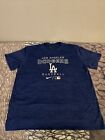 Nike Los Angeles LA Dodgers MLB Team Practice Tee Training Shirt Blue Mens XXL